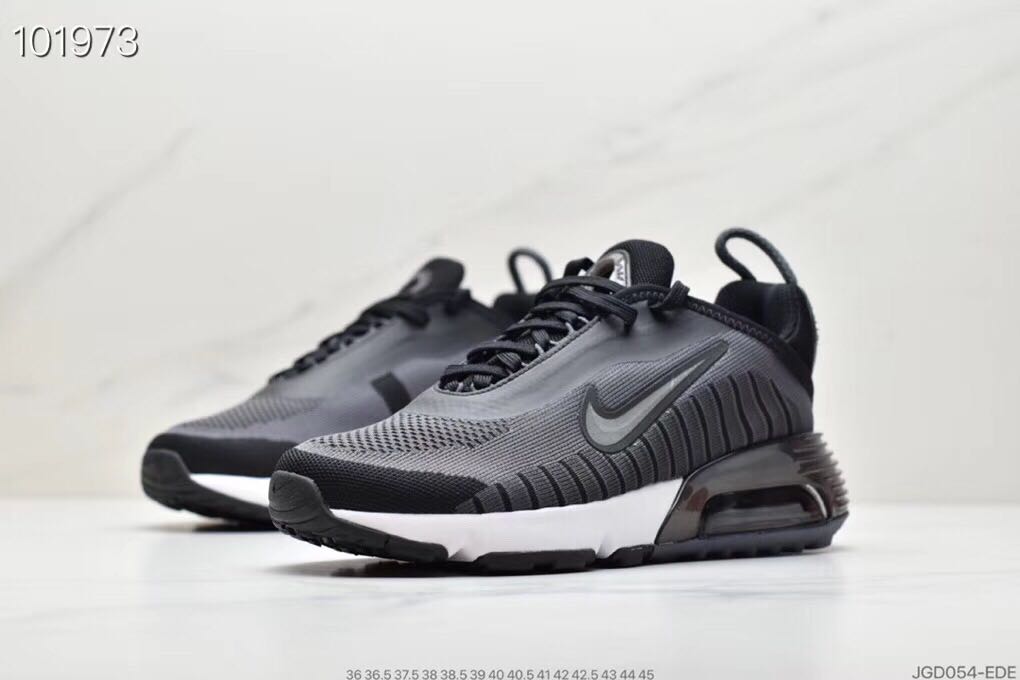 2020 Nike Air Max Vapormax 2090 Flyknit Grey Black White for Women